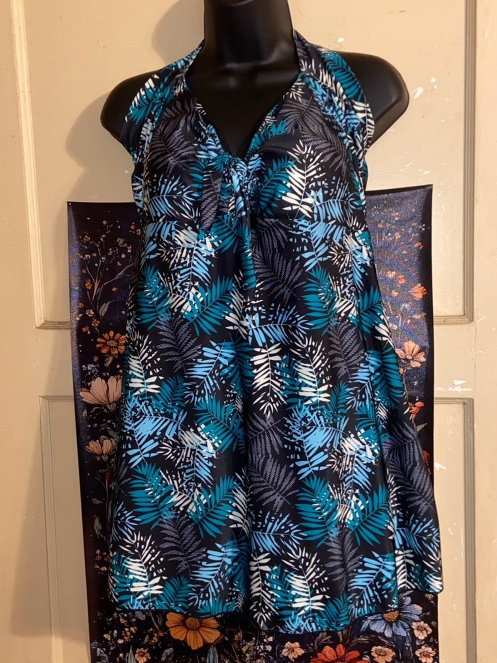 TROPICAL FERN SWIM DRESS NWOT One Piece Swimsuit DANIFY